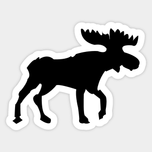 Rustic Moose with Buffalo Plaid Sticker